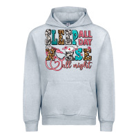 Heather Grey sleep all day nurse all night Urban Hoodie - AdoDesignShop