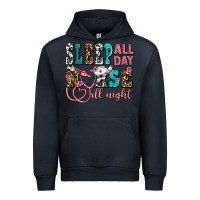 Navy sleep all day nurse all night Urban Hoodie - AdoDesignShop