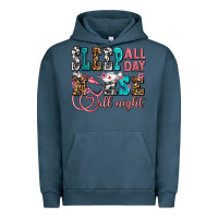 Pigment Midnight Navy sleep all day nurse all night Urban Hoodie - AdoDesignShop