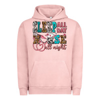 Pigment Salmon sleep all day nurse all night Urban Hoodie - AdoDesignShop