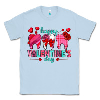 Dusty Blue Happy Valentine's Day with teeth Valentine's Day Classic Tee - HowdyJamesFarm
