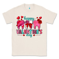 Natural Happy Valentine's Day with teeth Valentine's Day Classic Tee - HowdyJamesFarm