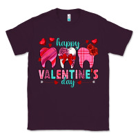 Plum Happy Valentine's Day with teeth Valentine's Day Classic Tee - HowdyJamesFarm