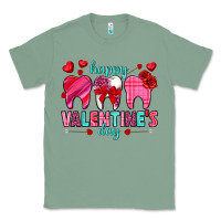 Sage Happy Valentine's Day with teeth Valentine's Day Classic Tee - HowdyJamesFarm