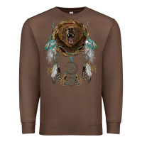 Chestnut bear  native dreamcatcher Premium Sweatshirt - BarkalooDesign