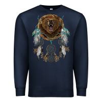 Navy bear  native dreamcatcher Premium Sweatshirt - BarkalooDesign