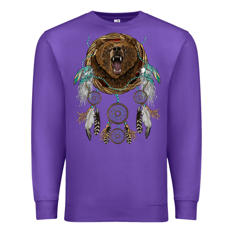 Bear  Native Dreamcatcher Premium Sweatshirt by BarkalooDesign | Teevron