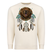 Sandshell bear  native dreamcatcher Premium Sweatshirt - BarkalooDesign
