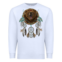 White bear  native dreamcatcher Premium Sweatshirt - BarkalooDesign