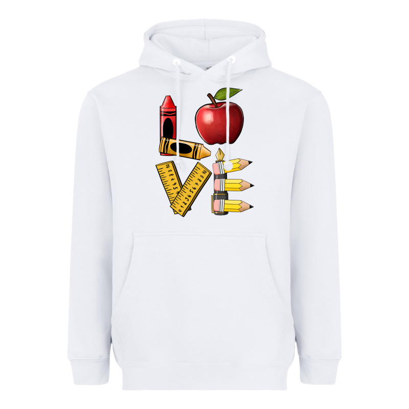 Love Teacher Heavyweight Hoodie by BarkalooDesign | Teevron