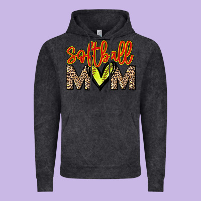 Softball Mom Mother's Day Vintage Hoodie Designed By Howdyjamesfarm