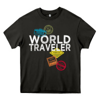 Asphalt world traveler passport stamp gift shirt for men and women t shirt Heavy Core Tee - trangStudio