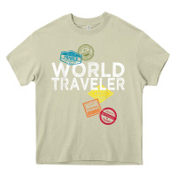 Mossy world traveler passport stamp gift shirt for men and women t shirt Heavy Core Tee - trangStudio