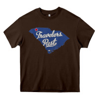 Chocolate Brown travelers rest south carolina sc map Heavy Core Tee - trangStudio
