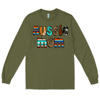 Army Green Aussie mom Long Sleeve Tee - CowCowDesign