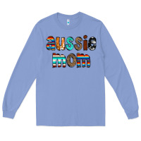 Colony Blue Aussie mom Long Sleeve Tee - CowCowDesign