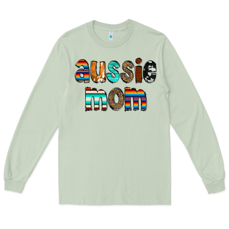Aussie Mom Long Sleeve Tee by CowCowDesign | Teevron