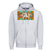 Heather Grey Goat Family Fall Pumpkins Zipper Hoodie - Artiststas