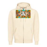 Sandshell Goat Family Fall Pumpkins Zipper Hoodie - Artiststas