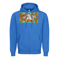 True Royal Goat Family Fall Pumpkins Zipper Hoodie - Artiststas