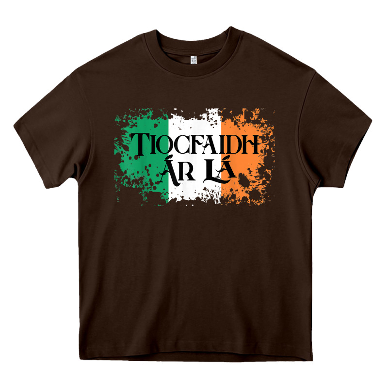 Tiocfaidh Ar La Vintage Ireland Irish Flag Gifts For Men Heavy Core Tee by trangStudio | Teevron