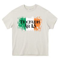 Cream Tiocfaidh Ar La Vintage Ireland Irish Flag Gifts For Men Heavy Core Tee - trangStudio