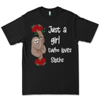 Black just a girl who loves sloths Premium Tee - Bettercallsaul