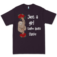 Just A Girl Who Loves Sloths Premium Tee | Teevron