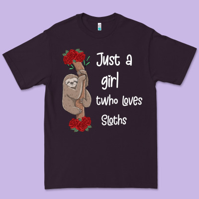 Just A Girl Who Loves Sloths Premium Tee Designed By Bettercallsaul