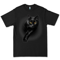 Black Black Cat Yellow EyesCats Tee Shirt Gifts Premium Tee - trangStudio