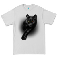 Dove Grey Black Cat Yellow EyesCats Tee Shirt Gifts Premium Tee - trangStudio