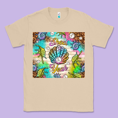 Shell Yeah Classic Tee Designed By Tumblerdesignbyshophia