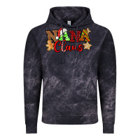 Cloud Black Nana Claus Christmas Lights And Gifts mother's day Vintage Hoodie - HowdyJamesFarm