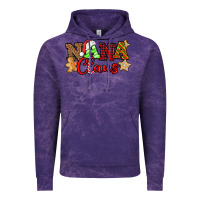 Cloud Purple Nana Claus Christmas Lights And Gifts mother's day Vintage Hoodie - HowdyJamesFarm