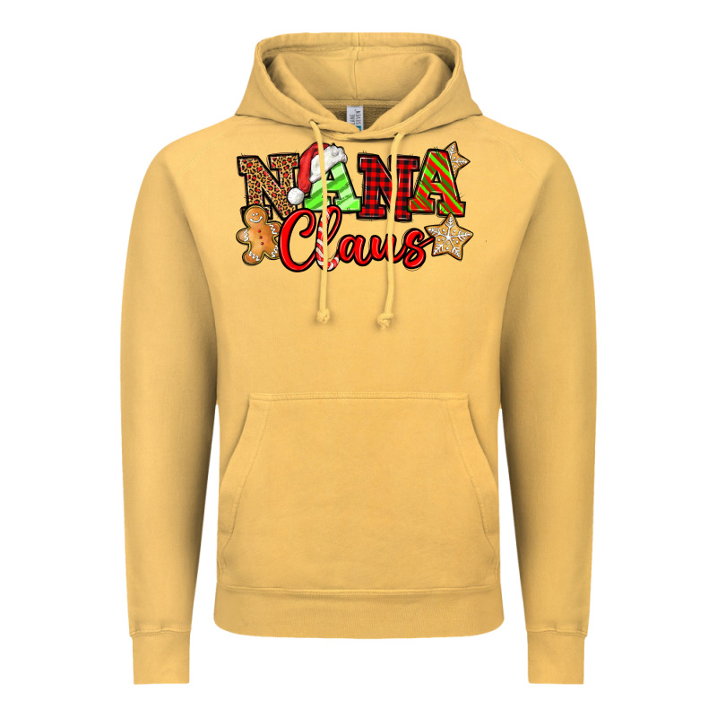 Nana Claus Christmas Lights And Gifts Mother's Day Vintage Hoodie by HowdyJamesFarm | Teevron