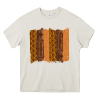 Cream Western Wood Glitter Vintage Pattern Heavy Core Tee - Bettercallsaul
