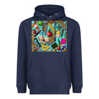 Navy teacher tumbler Heavyweight Hoodie - BarkalooDesign