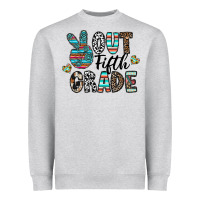 Heather Grey out fifth grade Heavyweight Sweatshirt - CowhideDigitalArt