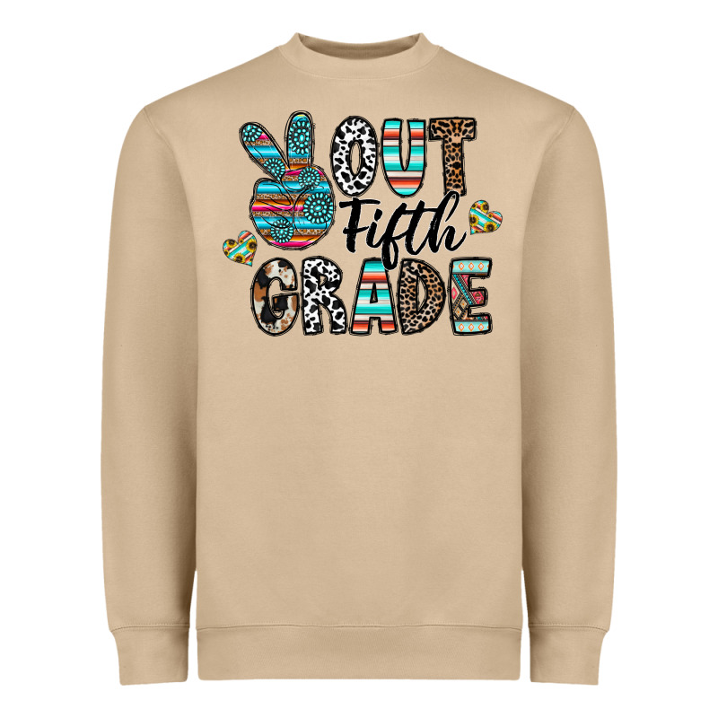 Out Fifth Grade Heavyweight Sweatshirt by CowhideDigitalArt | Teevron