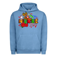Pigment Pebble Blue mexican nurse Urban Hoodie - AdoDesignShop