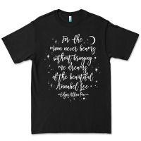 Black edgar allan poe literary gift, annabel lee quote gothic poet t shirt Premium Tee - trangStudio