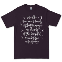 Edgar Allan Poe Literary Gift, Annabel Lee Quote Gothic Poet T Shirt Premium Tee | Teevron