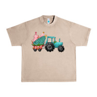 French Oak christmas tree tractor Urban Heavy Tee - CowGirlArtShop