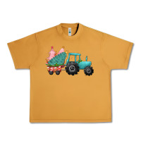 Peanut Butter christmas tree tractor Urban Heavy Tee - CowGirlArtShop