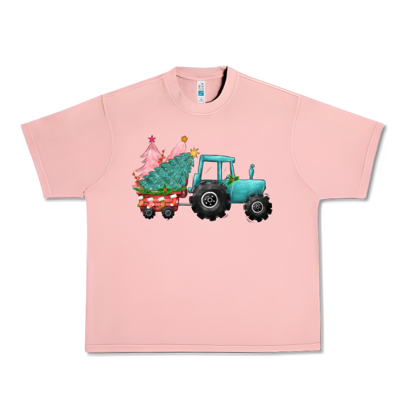 Christmas Tree Tractor Urban Heavy Tee by CowGirlArtShop | Teevron