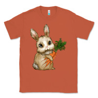 Copper Happy Easter With Bunny And Carrot Classic Tee - RanaPortraitStore