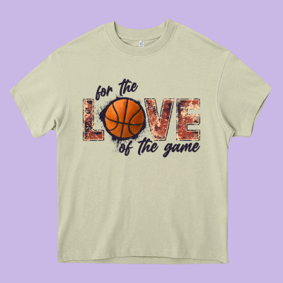 Basketball Love Of The Game Heavy Core Tee Designed By Jahusdesignshop