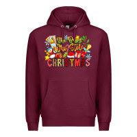 Burgundy The Boy Who Stole Christmas Premium Hoodie - CowhideDigitalArt