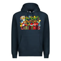 Navy The Boy Who Stole Christmas Premium Hoodie - CowhideDigitalArt