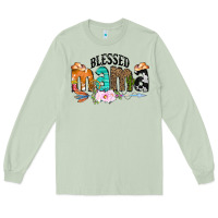 Matcha Blessed Mama Long Sleeve Tee - CowCowDesign